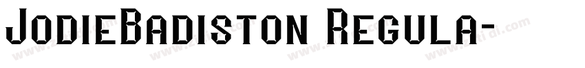 JodieBadiston Regula字体转换